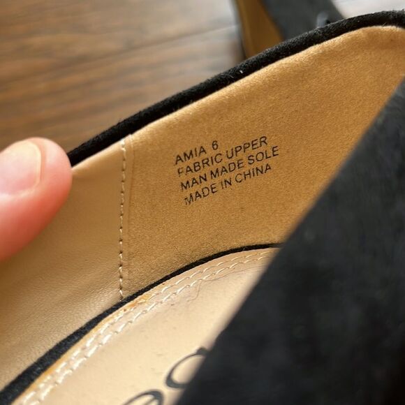 BEBE like new Black faux suede black heels - Picture 10 of 12